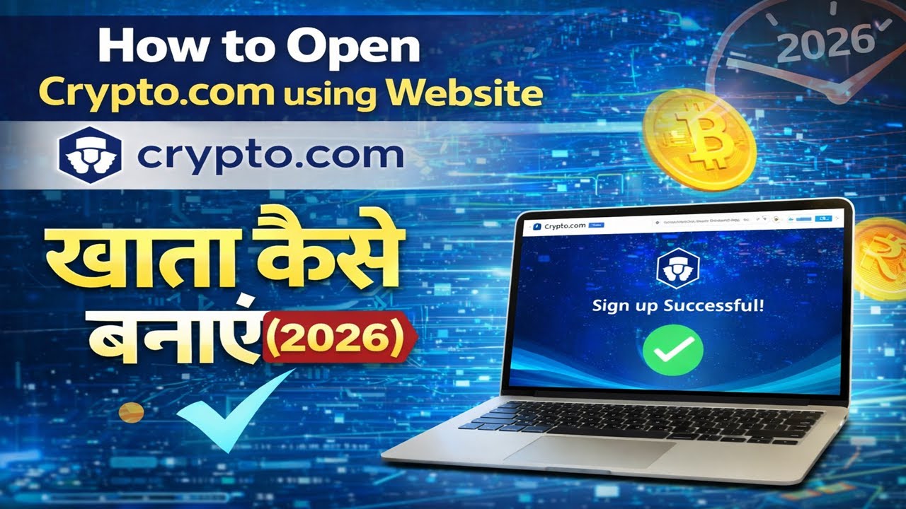 💹 How to Open Crypto.com Account via Website in Hindi (2026) 🔥 | Full Guide | 
