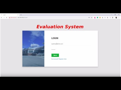 Django College Evaluation System - Django, Python, MySQL Project