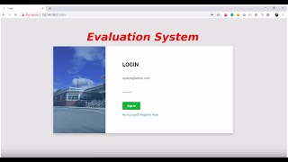 Django College Evaluation System - Django, Python, MySQL Project