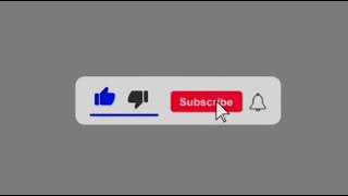 Like Subscribe Button Bell Sound Effect Gray Screen 