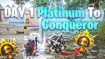 😱 DAY-1 Platinum To Conqueror Best Strategy For Rank Push 😱