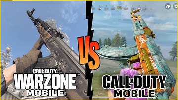 Call of Duty Mobile vs Warzone Mobile Comparison | CodM vs Project Aurora 1.2