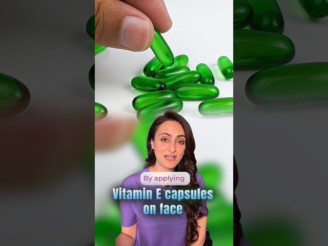 Vitamin E capsule on face | dermatologist reacts