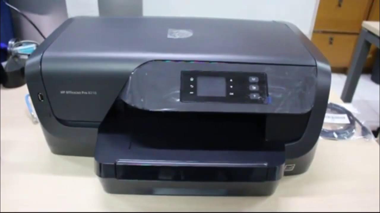 Printer HP OfficeJet Pro 8210 First Use YouTube