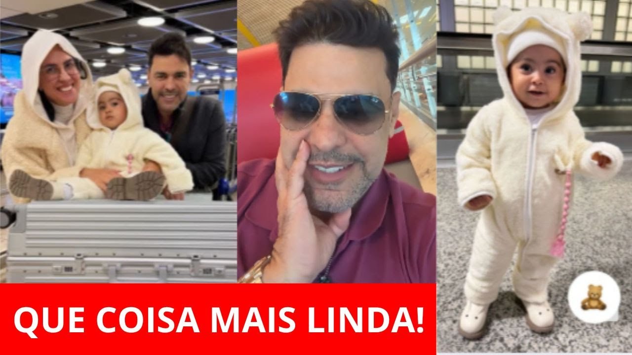 ZEZÉ DI CAMARGO CHEGA NA SUIÇA COM CLARA E GRACIELE | FÉRIAS