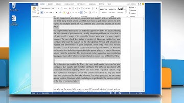 How to make columns in a Microsoft® Word 2013 document