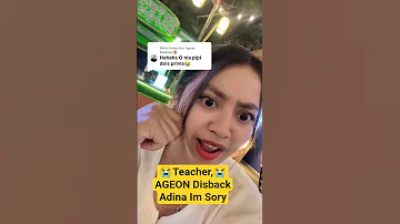 Teacher AGEON Disback Adina I Dont Sala 