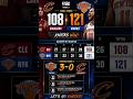Knicks Dominate Cavaliers 121–108 🔥 Game 3 Highlights | NYK Lead Series 3–0 #nba#foryou #shortfeed