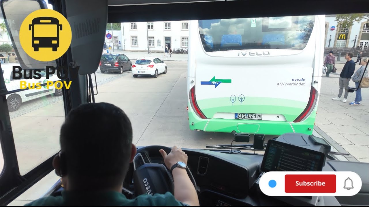 	Driving in Marburg Germany | From Train Station to University Hospital 🚍 POV