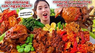 EAT CURRY SQUID, CHINED MEAT, CHICKEN, SPICY JENGKOL, LALAN JENGKOL, PETE, CHILLI, RAW