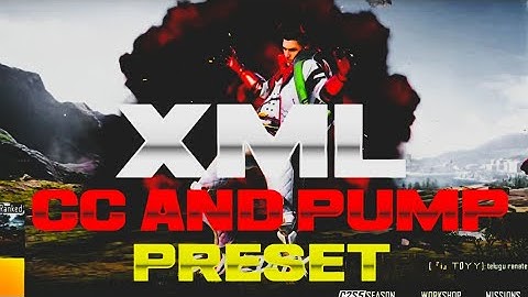 COLOUR GRADING LIKE DAKU GAMING|XML OF LOBBY EDIT|PUMP+CC|PUBG LOBBY EDIT PRESET