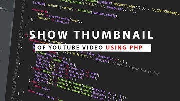 Get Thumbnail From Any YouTube Video | PHP