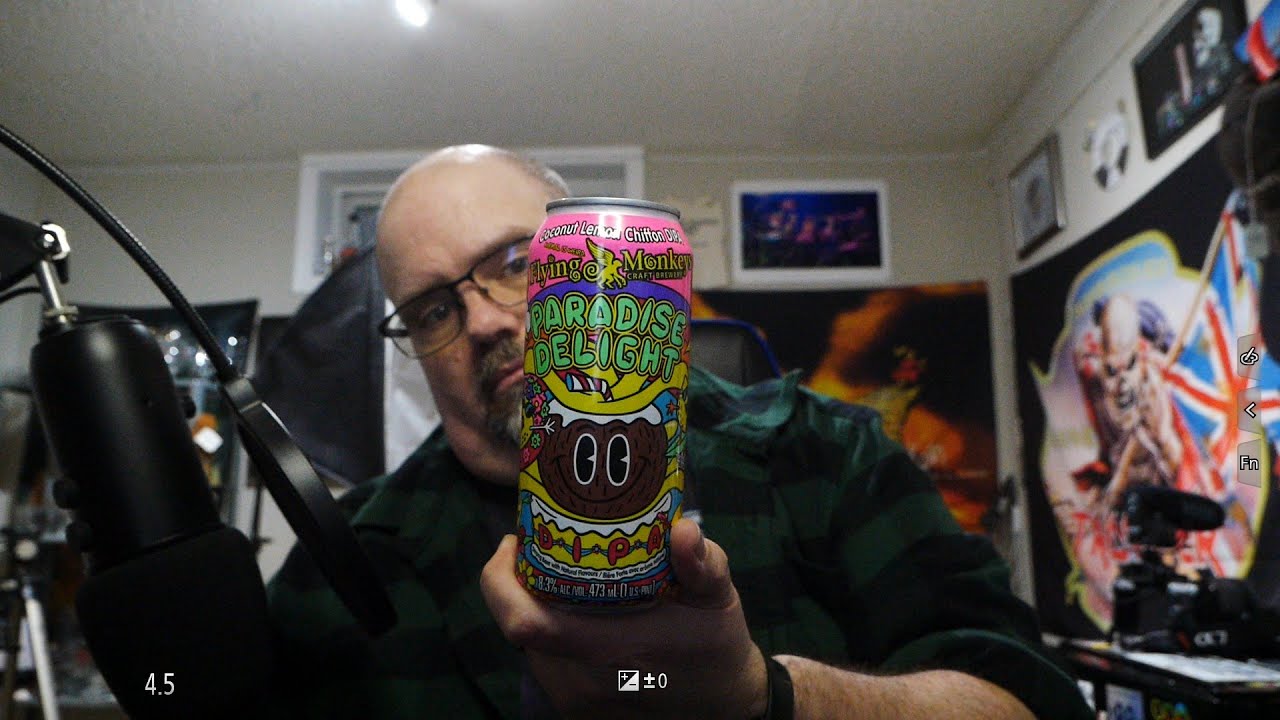 Live Beer Review - Flying Monkeys Brewing - Paradise Delight DIPA- 8.3% ABV.