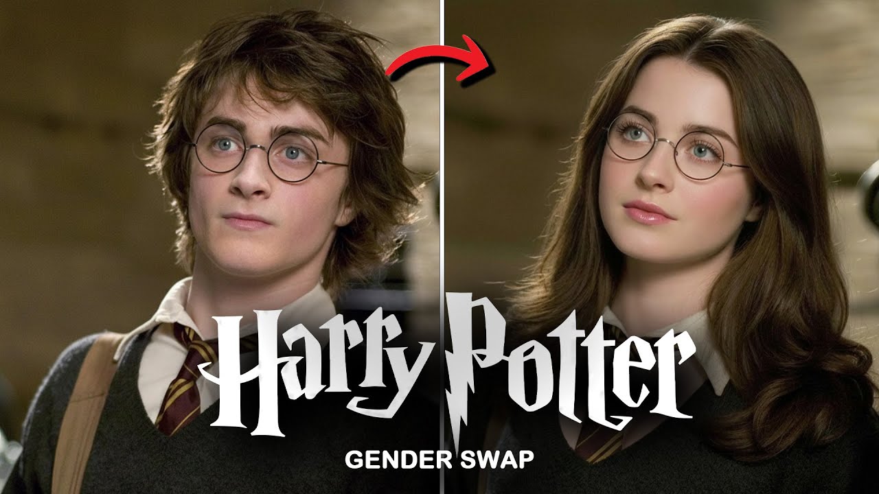 Hogwarts Gender Reversal 😱 | Harry, Ron, Hermione & Draco AI Transformed!