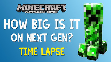 How Big Is Minecraft on PS4 and Xbox One? | Time Lapse Across the Map | #4