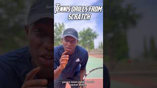 Tennis drills from scratch 👀 #tenniscoach #tennistips #tennisbeginner