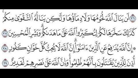 ان الله يدافع عن الذين آمنوا سوره الحج مشاري العفاسي