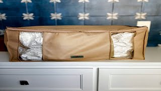 A MUST For Bulky Storage!! Compactor Vacuum Storage Bag with Semi-Rigid Structured Box, Polypropylen