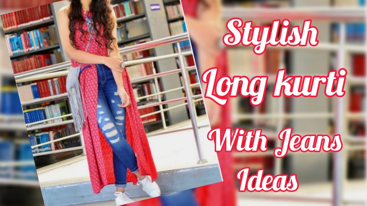 Kurti With Jeans Short Kurti With Jean Long Kurti #kurtihaul #kurtidesign  #kurtishaul #kurtiarhole # | Indian fashion, Stylish dresses for girls,  Stylish dresses