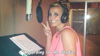 Britney Spears Recording In The Studio