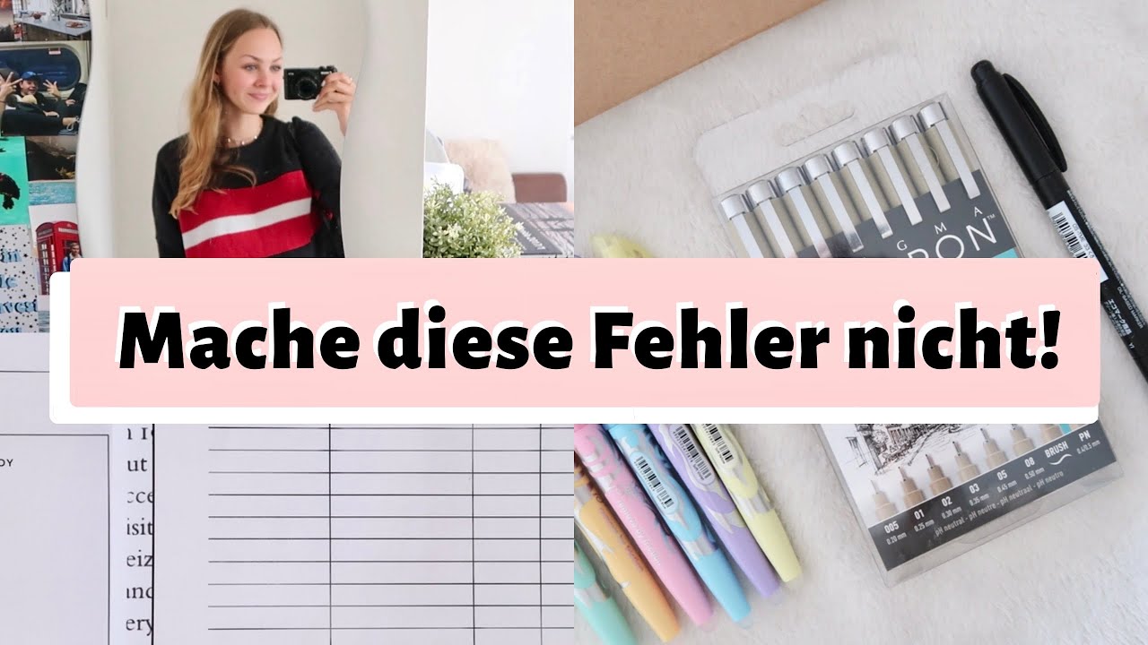 10 BACK TO SCHOOL Fehler, die du nicht machen solltest! | (Organisation, Tipps & Supplies)