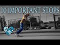 HOW TO STOP ON A SKATEBOARD, All Ability Levels, Run Outs, Power slides, Bails, Pro Tips, Safety 🛹