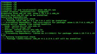 How To install Atom Text Editor on CentOS 7.3