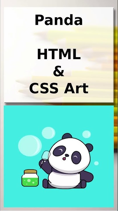 Panda | HTML & CSS Art - YouTube