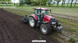 Estel Claeys met een Case puma 165 CVX + loonbedrijf Tom De Muynck met Fendt Vario 828 / Oosteeklo