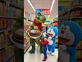 Save Animals 🤩😎 , Doremon T-REX Supermarket cake 🎂 adventure 😁😂 #dinomonster #funny #doremon