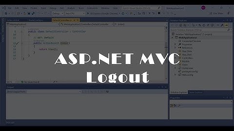 28- Admin Paneli Logout - ASP.NET MVC MySQL Eğitimi