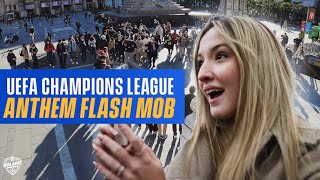 UEFA Champions League Anthem FLASH Mob | Fans Emotional Reactions Across Europe | CBS Sports Golazo