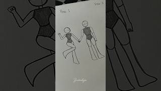 How to draw couple body pose #howtodraw #art #stickman #drawing #tutorial