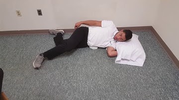 Left Sidelying Hemi 90/90 with Left IO/TA, Right Glute Max, and Left Adductor