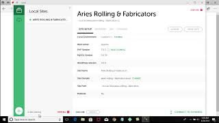 Flywheel Local Machine Install wwebsite showing error message screenshot 4