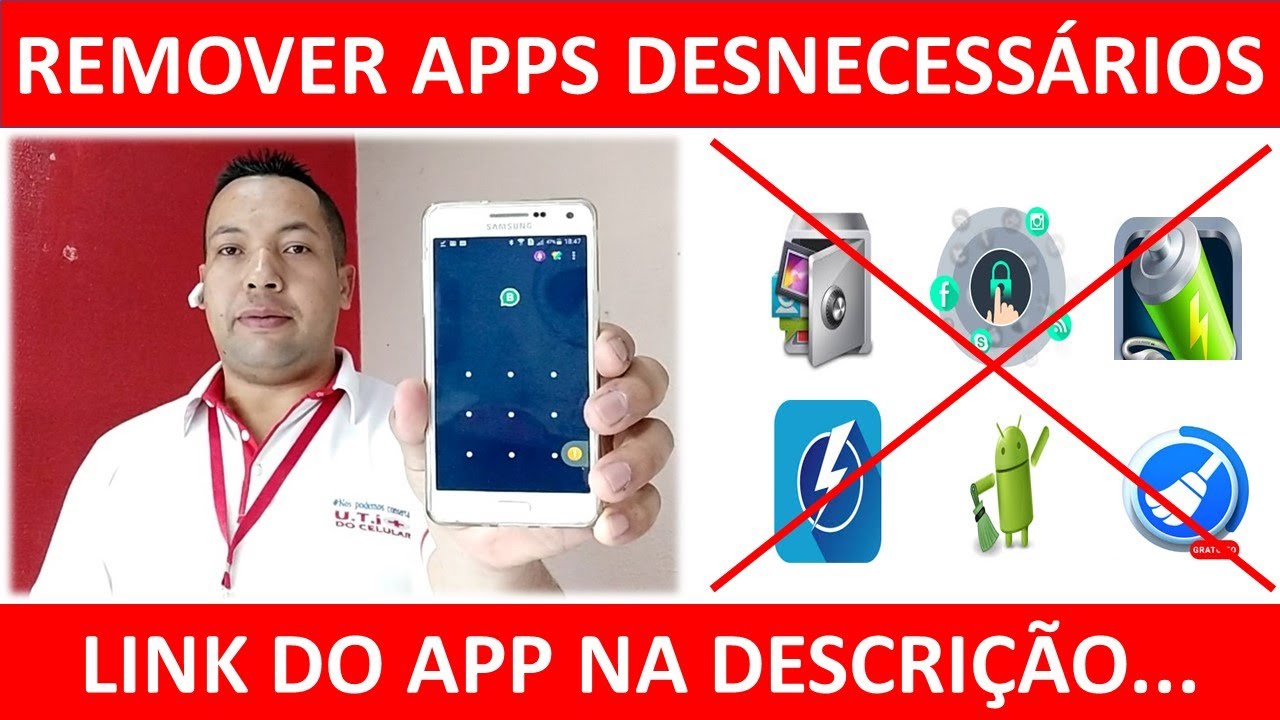  COMO REMOVER APP LOCK OTIMIZADORES LIMPADORES GERENCIADORES E 
