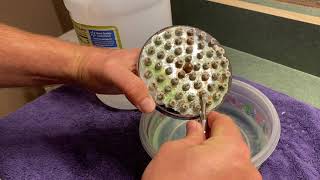 How to Clean a Clogged Shower Head #DIY #Clean #Shower