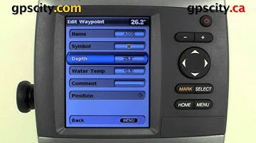 Garmin GPSMap 421s Video Manual - Placing a Waypoint