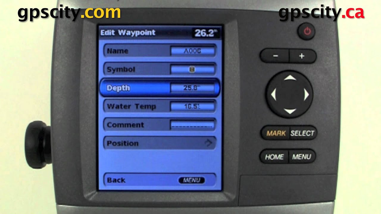 Garmin GPSMap 421s - Placing Waypoint -