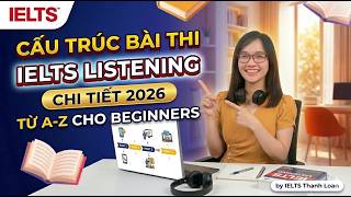 Detailed IELTS Listening Test Structure 2026 from A-Z for Beginners | IELTS Thanh Loan