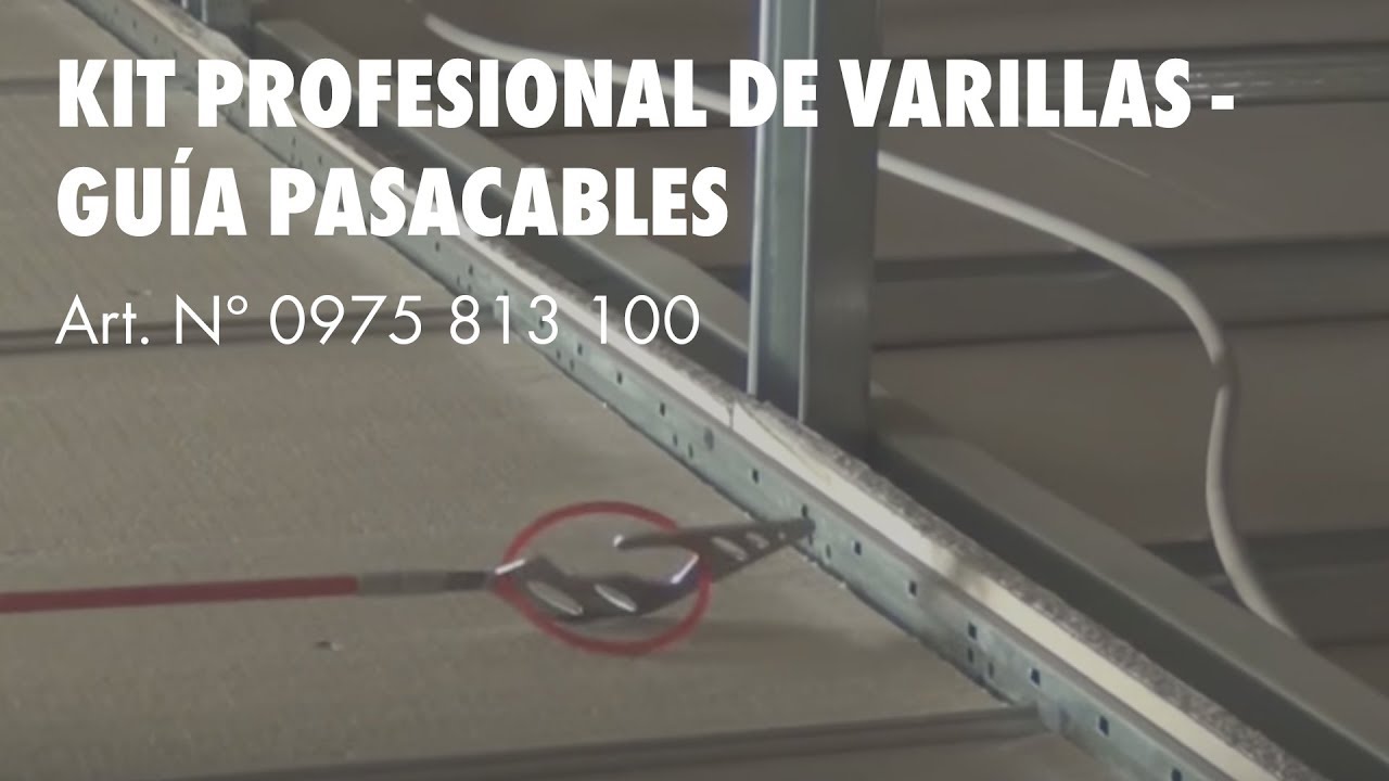 Kit profesional de varillas-guía pasacables 