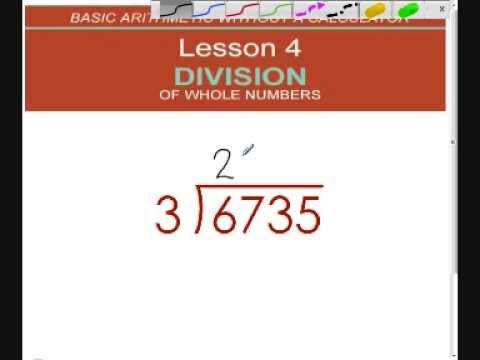 how do you do division on a calculator