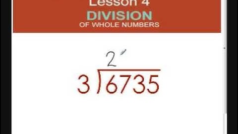 4 Division without a calculator