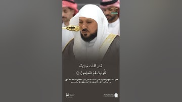 مقتطف من تلاوة فضيلة الشيخ #ماهر_المعيقلي من صلاة العشاء 14 ربيع الآخر 1447هـ