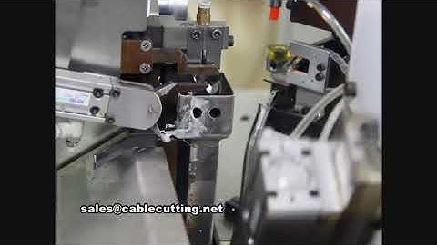 Automatic cable wire stripping twisting crimping and tinning