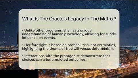 What Is The Oracle
