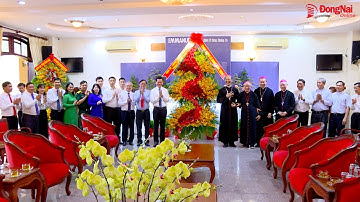 Bí thư Tỉnh ủy Nguyễn Hồng Lĩnh thăm, chúc mừng Giáng sinh Tòa Giám mục Xuân Lộc