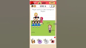 Brain Test 2 Tricky Stories Crazy High School Level 13 answer or walkthrough