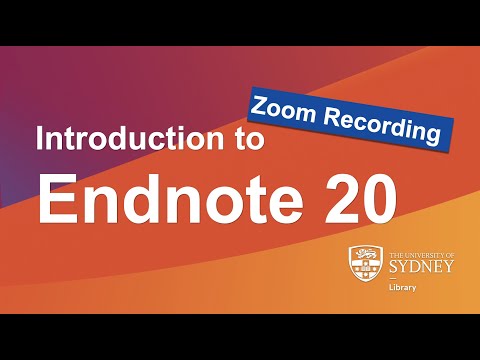 Introduction to Endnote 20