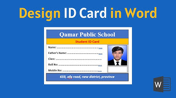 How to Make Student ID Card in MS Word | Design ID Card in Word